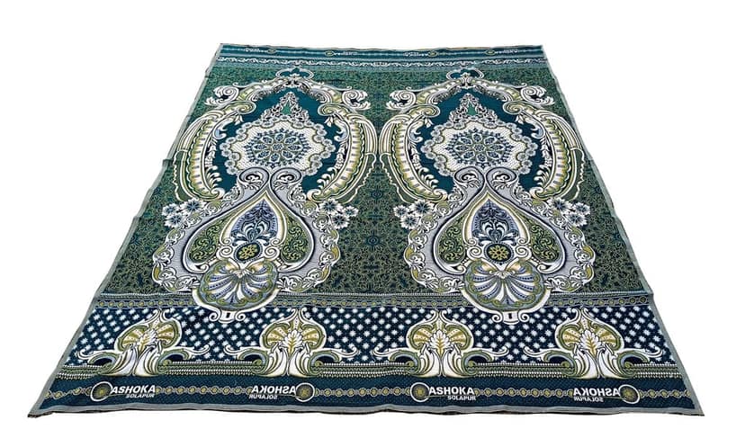 Mandhania Cotton Royal King Size Solapuri Chaddar (7.5 X 9 ft) view 5