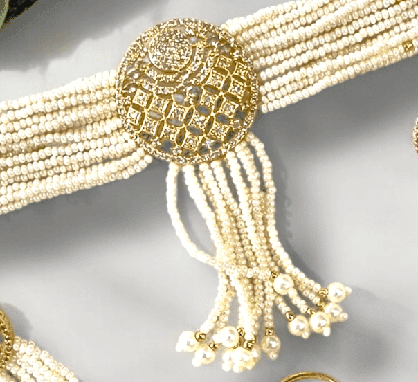 Pearly Choker Set - The Pearl Treasure - A collection By Amit Chauhan And Sons view 3