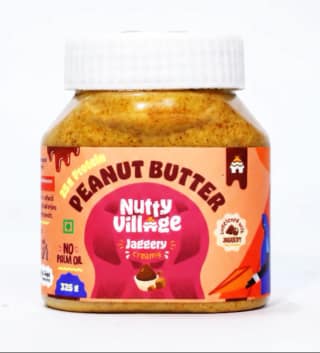 Nutty Village Peanut Butter Jaggery Flavor Creamy 325 g