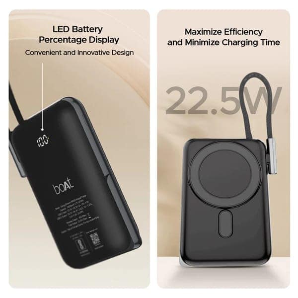 boAt EnergyShroom PB330 10K mAh Magnacharge Power Bank view 5