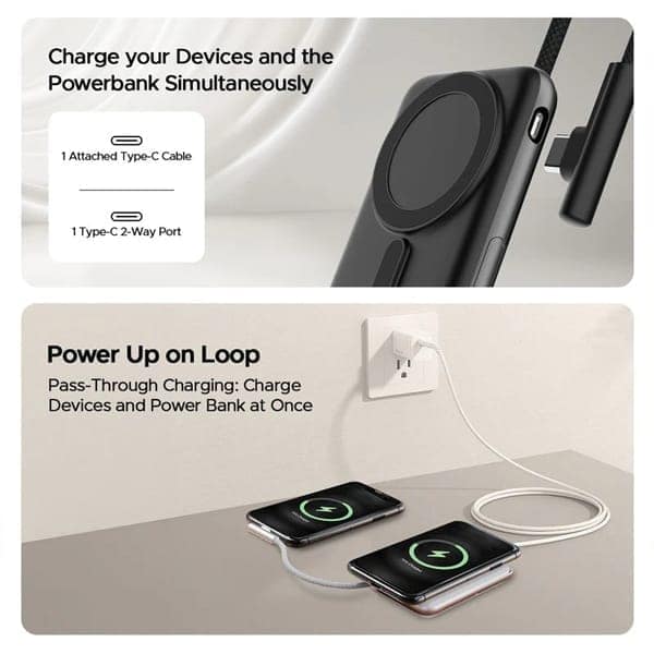 boAt EnergyShroom PB330 10K mAh Magnacharge Power Bank view 7