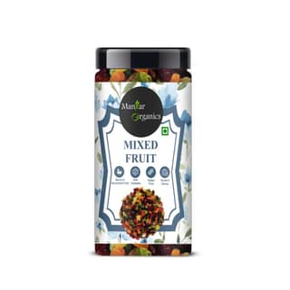 ManHar Organics Dried Fruits Mix Jar 170gm | Kiwi, Pineapple, Papaya, Pomelo, Berries & Mango | Rich in Vitamins, Minerals & Fiber | Healthy Snack for All Ages