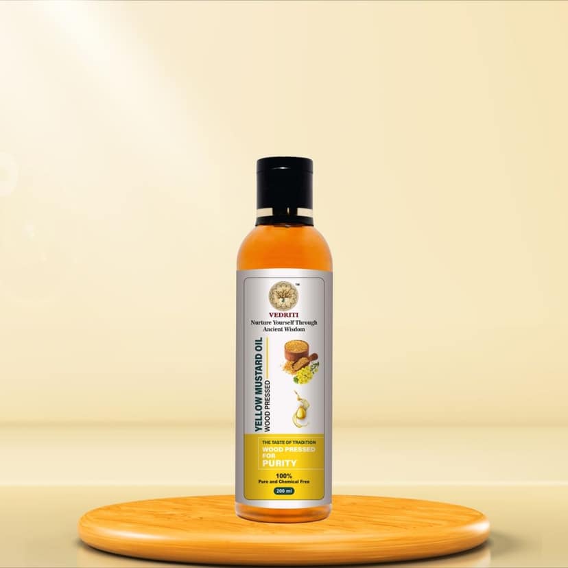 Wood Pressed Yellow Mustard Oil