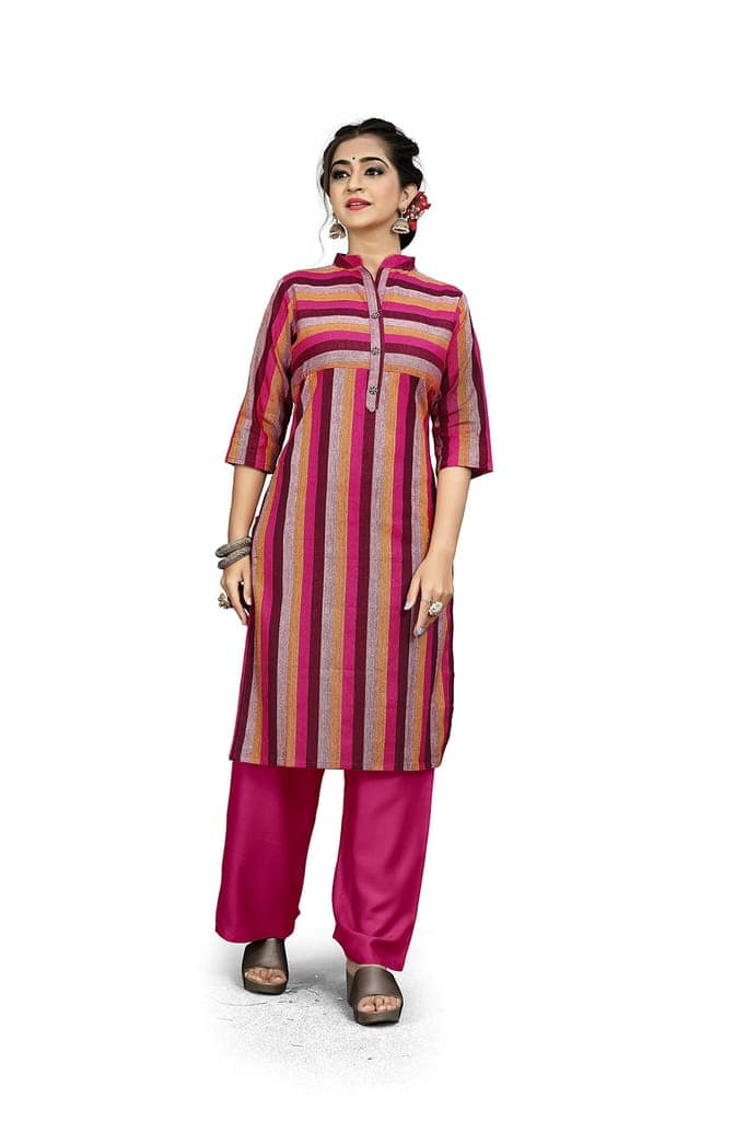 STYLEOO Women's Cotton Straight Kurta Combo Pack of 3 (M, L, XL, XXL) view 3