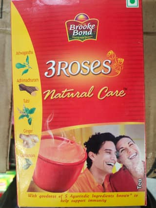 Brooke bond 3 roses natural care with 5 ayurvedic ingredients