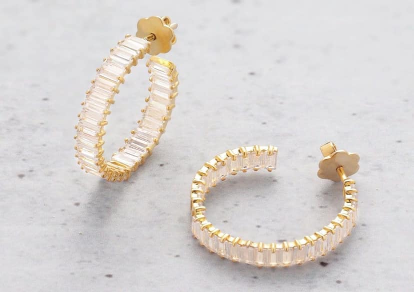 Luminous Hoop Earrings view 2