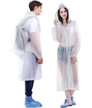 Infispace Pack of 1 Unisex Raincoat With Hood | Waterproof Rain Poncho | Material | Reusable | Lightweight | Universal Size | Raincoat for Men and Women raincoat raincoat lightwaight raincoat plastick raincoat hiking raincoat barsati rainsuit for r