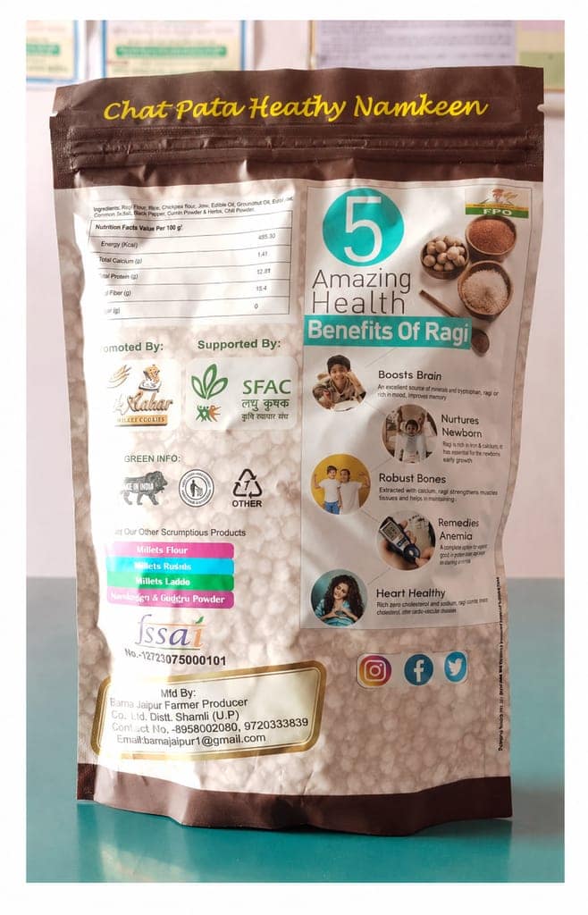 Buy Chat Pata Healthy Namkeen Ragi Millets Bhujia Online at Best Price in India view 2