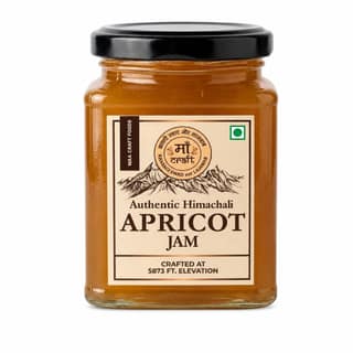 Maa Craft Apricot Jam | Himachali Apricot Preserve | Handmade Fruit Jam | Himalayan Crafted | Rich & Fruity | No Artificial Flavours | 300g