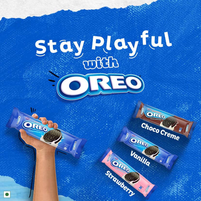 Cadbury Oreo Choco flavour Cookie Sandwich Cream Biscuit, 113.75 g view 5