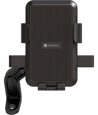 Portronics Mobike 5 Scooty/Scooter Phone Holder with Mirror Mount, 360 Degree Rotation, Strong Grip, Compatible with 4.7" to 7.2" Smartphone, Mobile Stand for Scooter, Cycle & Motorcycle