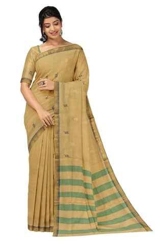 APCO Handloom - Women's Rahajmundry Pure Cotton Grey Handloom Saree (Angara Handloom Saree) 72