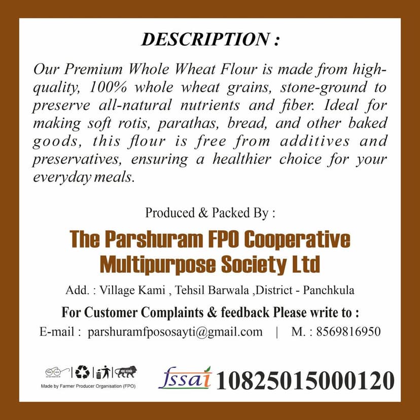 Wheat Flour (1 kg), pack of 10 view 4