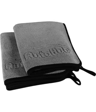 Auto Hub Grey 800 GSM Drying Towel For Automobile ( Pack of 2 )