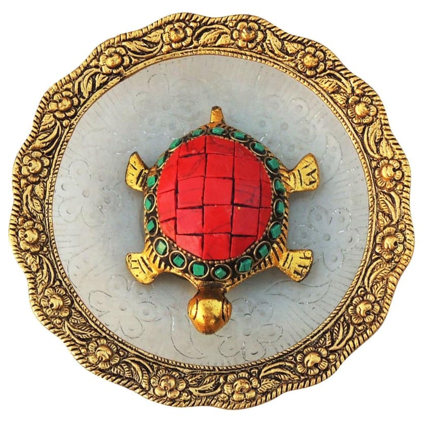 Aluminium Showpiece Stone Tortoise Statue (ASMAS427 C) view 4