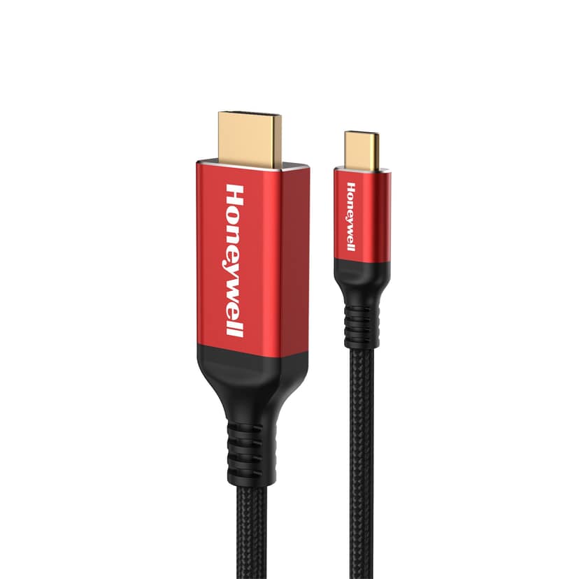 Honeywell Type C to 2.0 HDMI Cable, 4Kx2K@60Hz UHD Resolution, 2 Mtr, 18GBPS Transmission Speed, High-Speed, Male to Male, Compatible with TV, Laptop, Type-C Smartphone, Projector, etc Honeywell Type C to 2.0 HDMI Cable, 4Kx2K@60Hz UHD Resolution, 2 Mtr,
