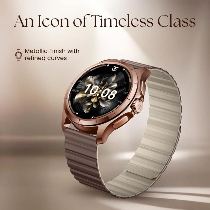 Titan Evoke 2.0 Smart Watch -Cocoa Brown view 2