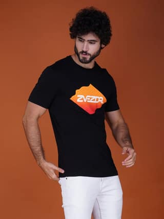Branded Men’s Premium Pure Cotton Tee Black