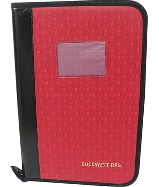 Kopila PU Leather Stylish Professional,Office Document,Certificate Card Holder, Cheque Book Holder with 20 Leafs FS File folder