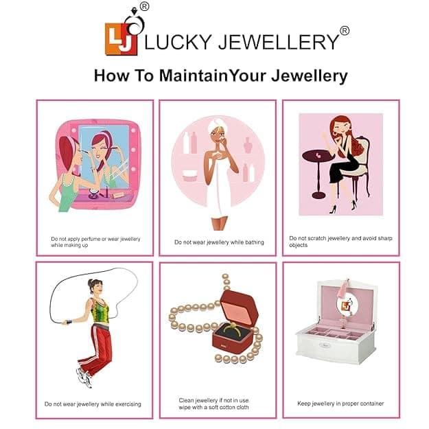 LUCKY JEWELLERY Designer Gold Plated Gold Red Color Stone Necklace Set For Women & Girls (825-L1SS-837-LCT-RED) view 9