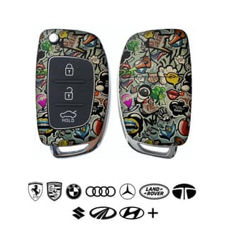 Vocalize Abstract Car Key Skins