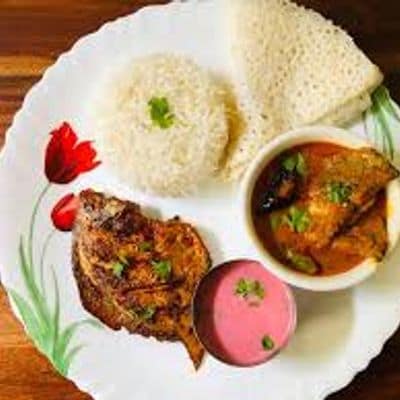 Fish Curry Rice - Manji (Pomfret)