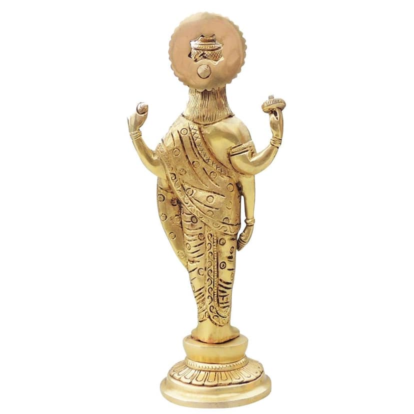 Brass Dhanvantari Premium Murti, Height : 11.5 Inch (BSMAS913 X) view 3