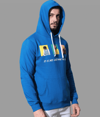 the dry state - Navy Blue Fleece Regular Fit Men's Sweatshirt ( Pack of 1 )