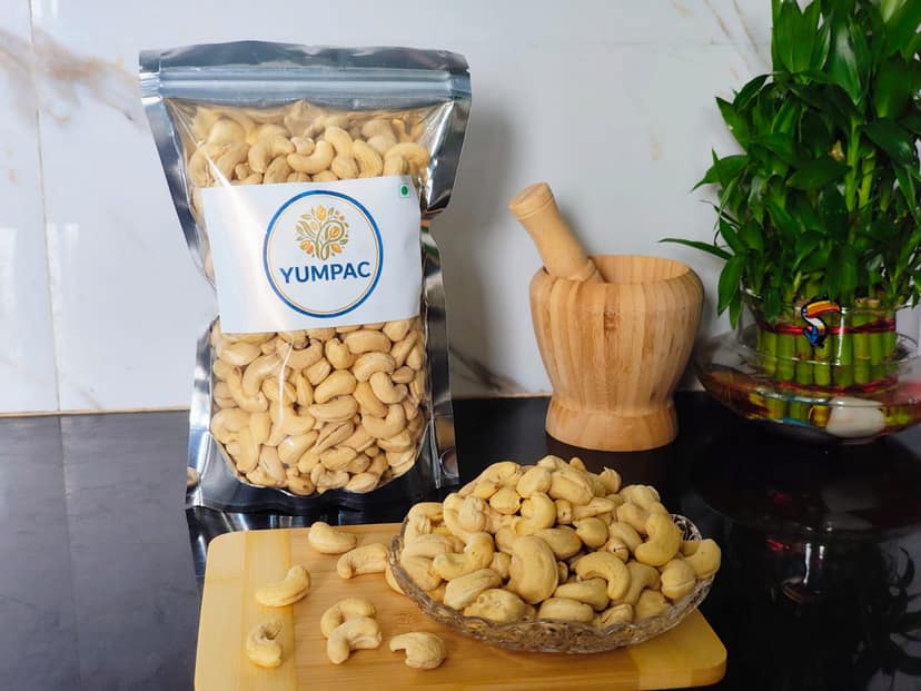 YUMPAC Premium Handpicked Cashews 500gm view 3
