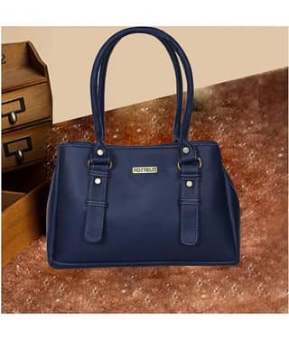 Fostelo - Black Faux Leather Shoulder Bag