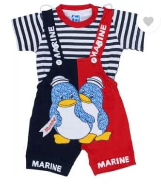 Dungaree For Baby Boys Casual Printed view 4