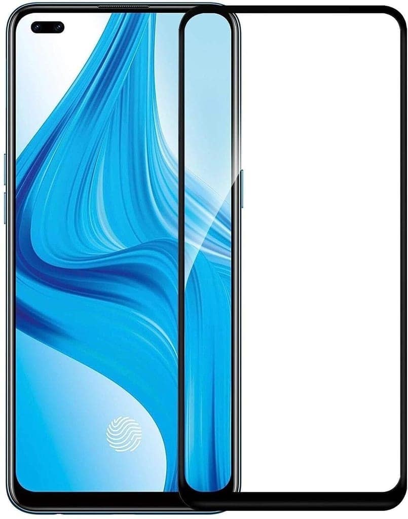 PLUGTECH Advanced Tempered Glass With Anti-Explosion 9H Hardness Edge-To-Edge Coverage Screen Guard for OPPO RENO4