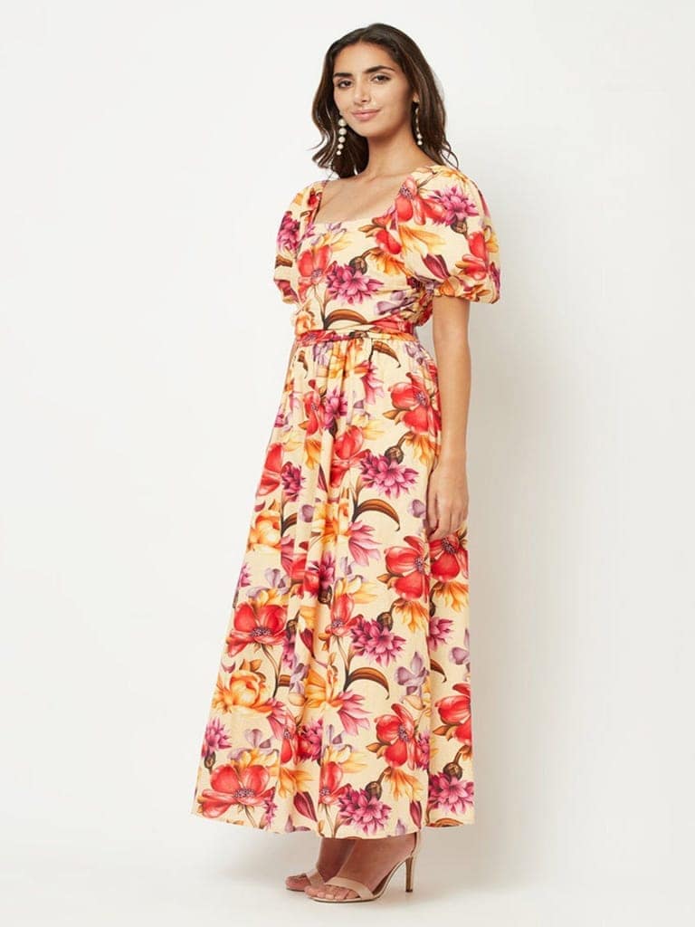 Posy Printed Maxi Dress view 3