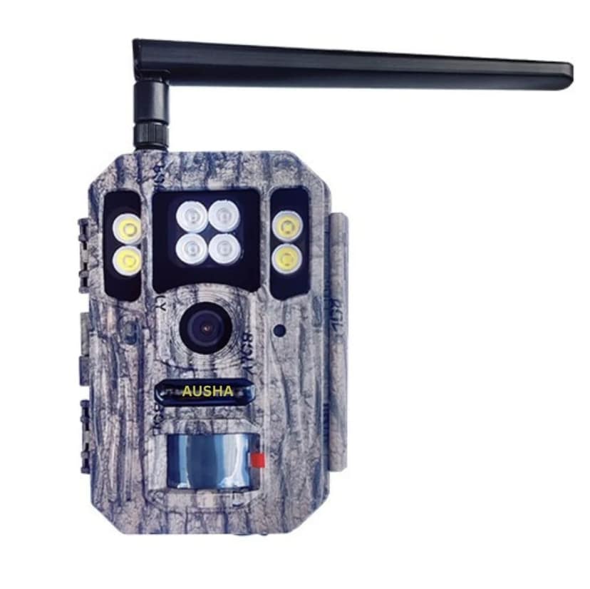 AUSHA 4G LTE Trail Camera | 56MP Photos, 4K Ultra HD Video, GPS Tracking & App Control