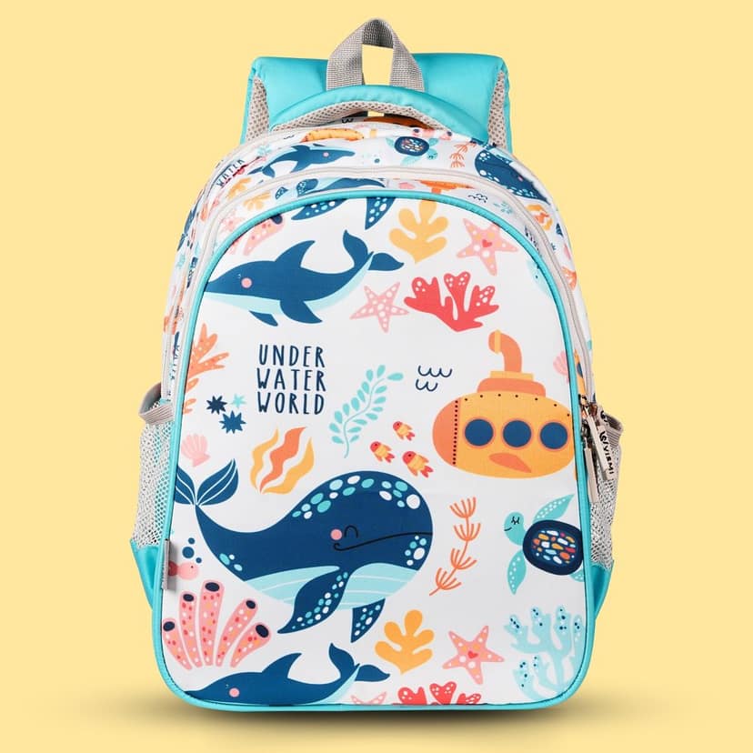 VISMIINTREND School Backpack Bags for Kids | School Bags | Water Resistant | Casual | Picnic | Travel | 5 to 10 Years School Backpack | Bag for Boys | Girls view 2