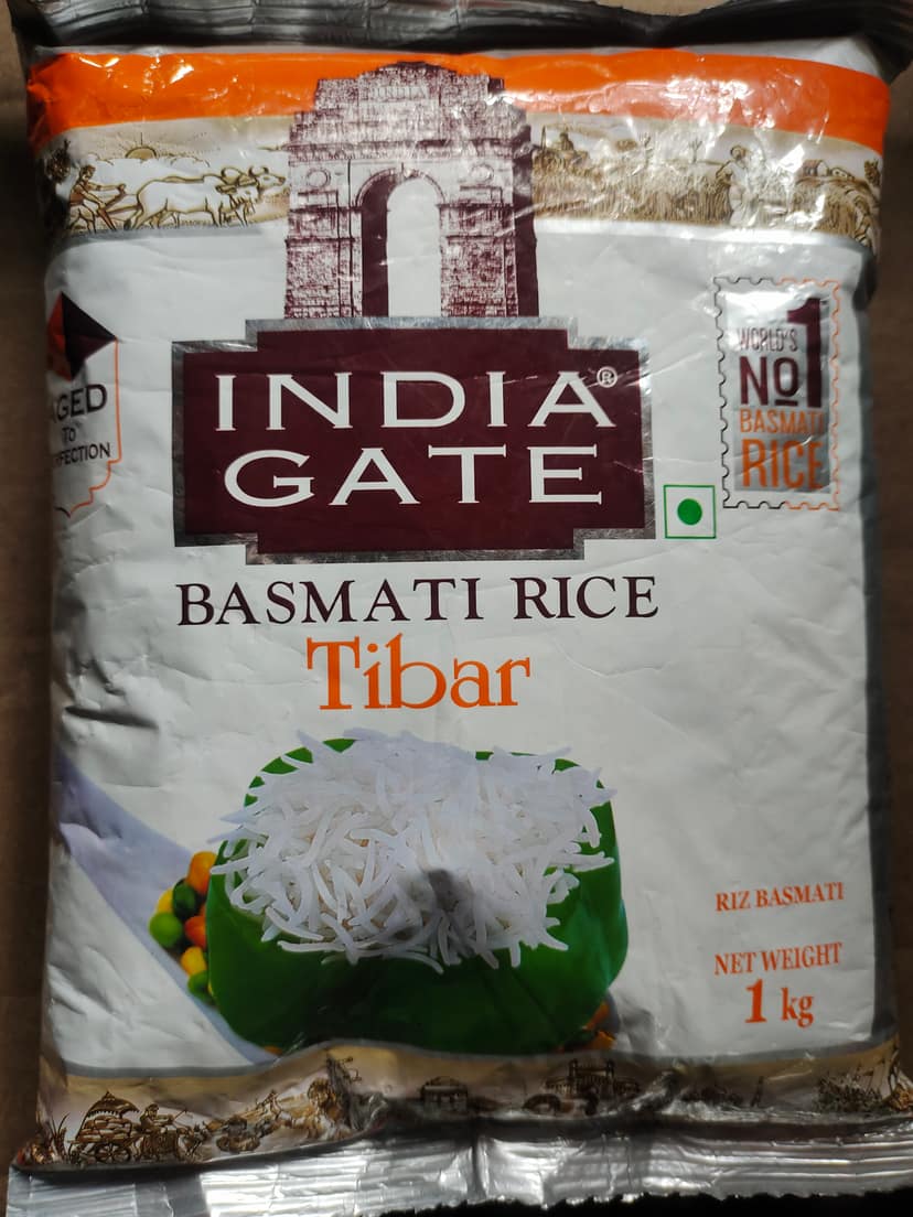 India gate basmati rice tibar