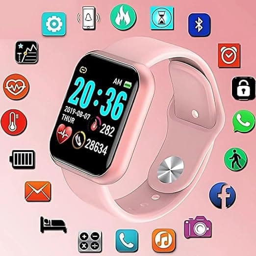 T500 Smart Watch Bluetooth Smart Wrist Watch with Touch Screen for Smartphones Bluetooth Smart Unisex Watch for Boys, Girls, Mens and Womens,Smart Watch view 3