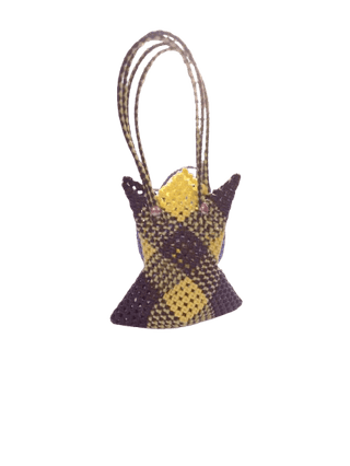 Small Beaded Handwoven Plastic Wire Bag