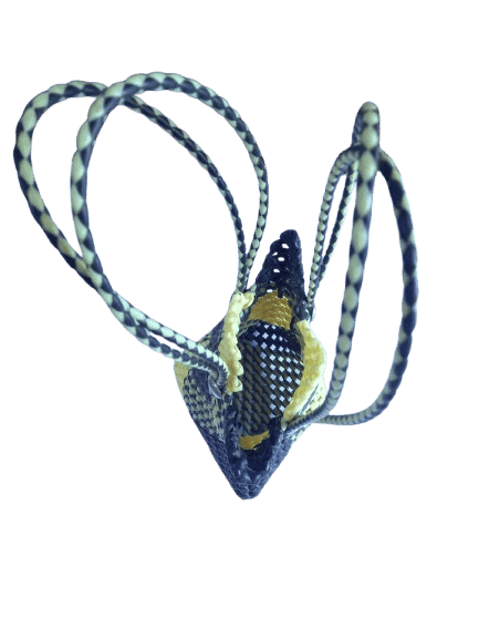 Small Beaded Handwoven Plastic Wire Bag view 3