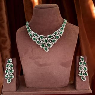Jade Sparkle Set By Dia Art Jewels