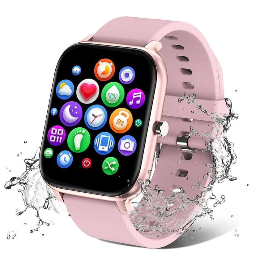 T500 Series Smartwatch for Men & Women – Bluetooth Calling, Fitness Tracker – Pink view 3