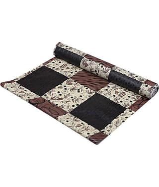 Single PVC Brown Kitchen Shelf Cover Cover