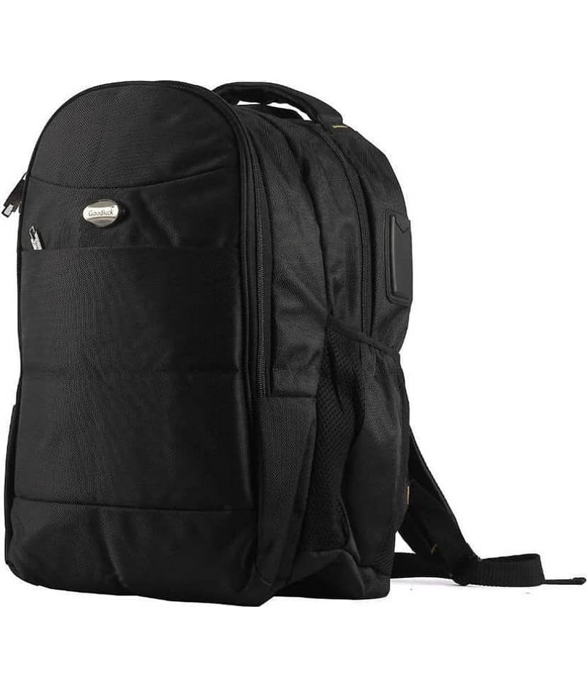 Goodluck Black Solid Laptop Bags view 2