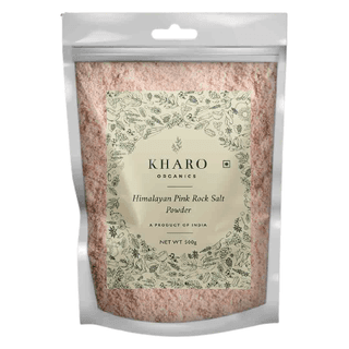 Kharo Organics Natural Himalayan Pink Salt Powder 500 Gms Pack Of 3