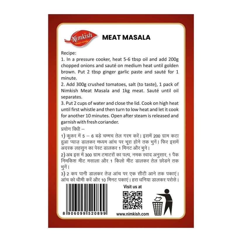 Nimkish Meat Masala | 100g | Himalayan Spice Blend | No Artificial Colours | Made in Kullu view 2