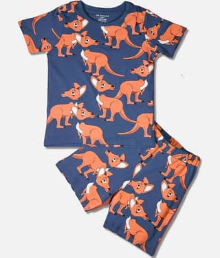 Be Awara Pack of 1 Boys Cotton T-Shirt & Shorts Set ( Navy Blue )