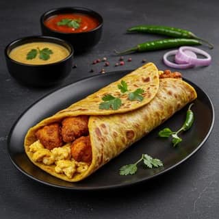 Egg Chicken Kati Roll