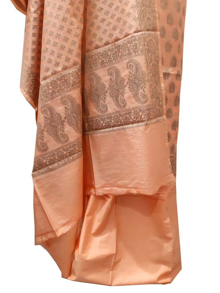 Naveera Women's Banarasi Cotton Unstitched Salwar Suit Dress Material With Cotton Dupatta view 3