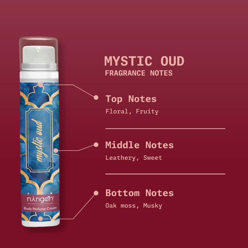 Ningen Mystic Oud Body Perfume Cream | Agarwood Luxury Perfume | Non-Alcoholic Body Perfume Cream view 2
