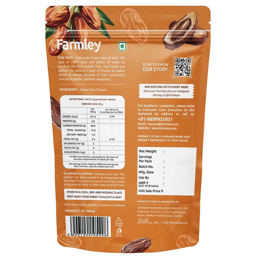Farmley Premium Fard Dates - 400 g | Khajoor Dry Fruits view 2